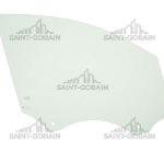 RIGHT FRONT DOOR GLASS GREEN (2 HOLE) - SEKURIT